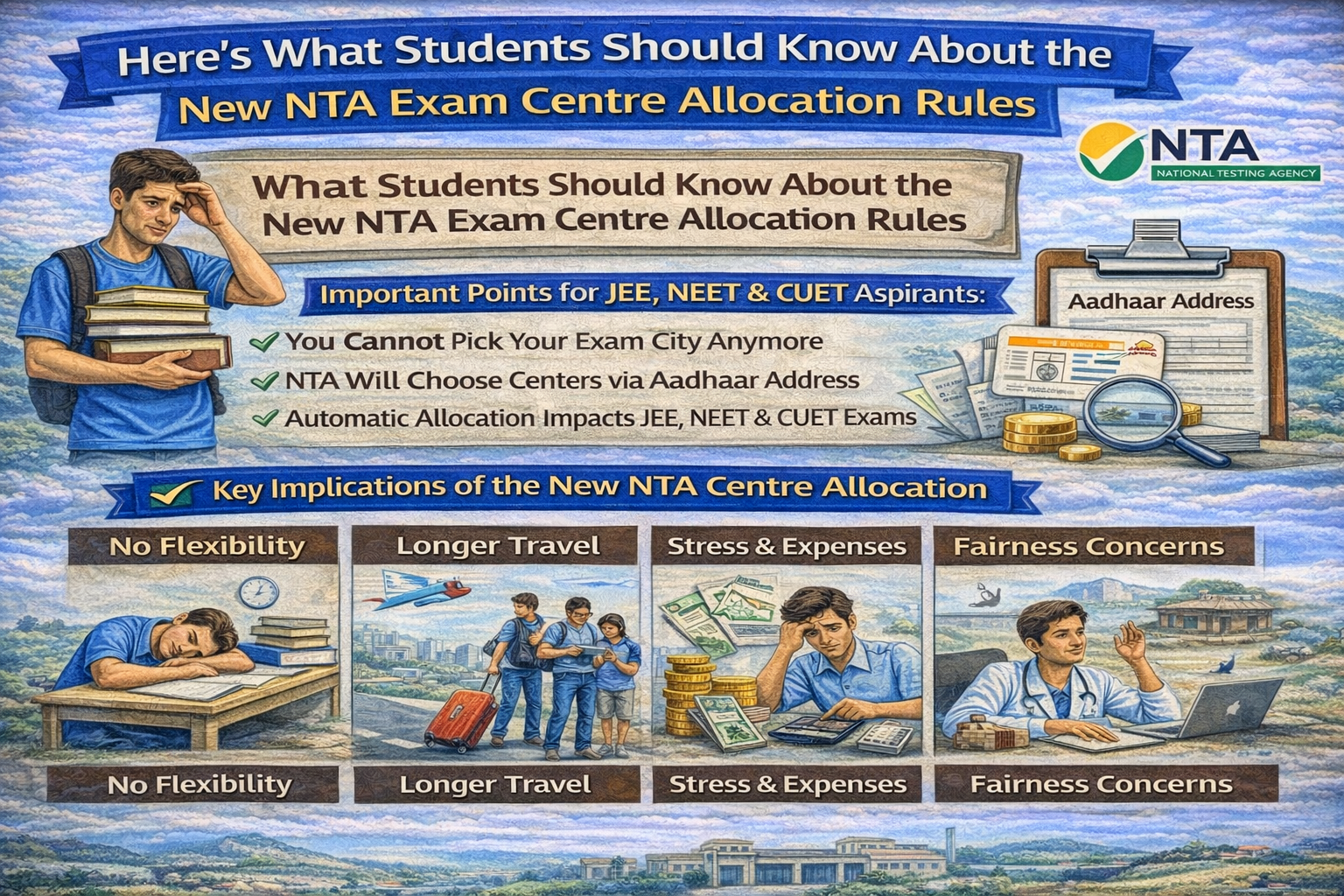 Here’s What Students Should Know About the New NTA Exam Centre Allocation Rules